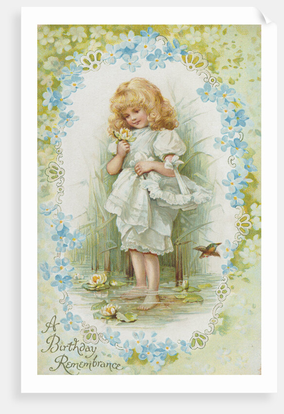 A Birthday Remembrance Postcard by Anonymous