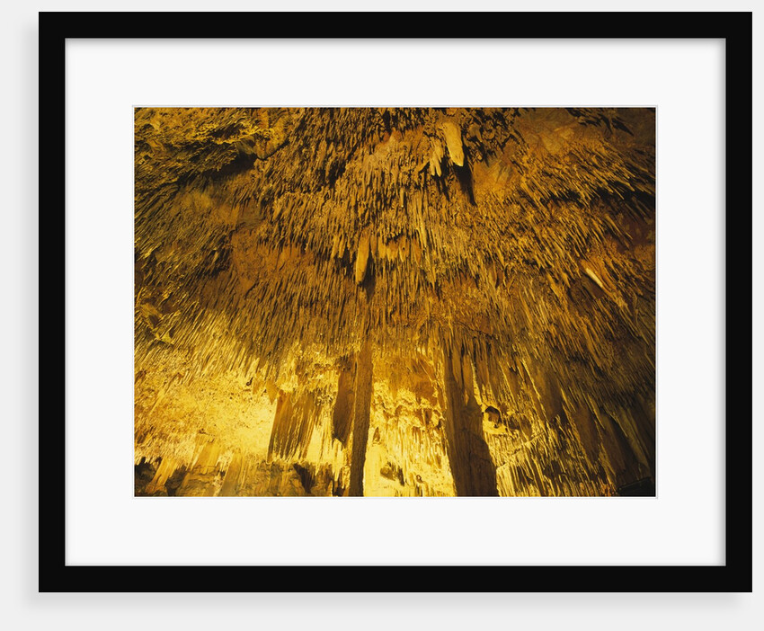 Stalactities on Ceiling of Damlatas Cavern by Anonymous