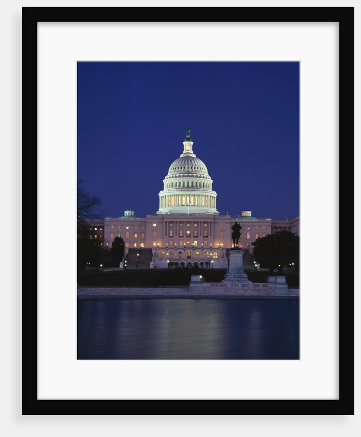 Illuminated Capitol at night, Washington D.C. by Anonymous