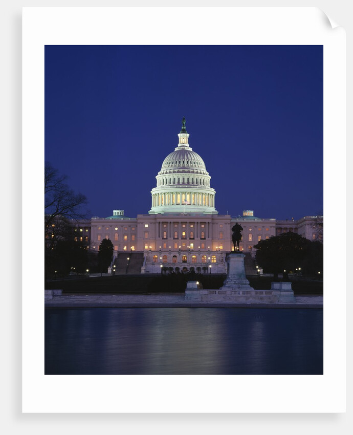 Illuminated Capitol at night, Washington D.C. by Anonymous