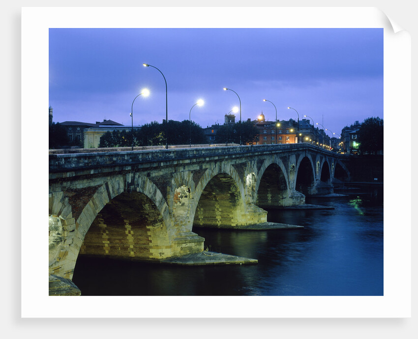 GEOGRAPHY & TRAVEL EUROPE FRANCE ALBI ARCHITECTURE BRIDGE BOW ARCH BRIDGE RIVER WATER Illumin by Anonymous