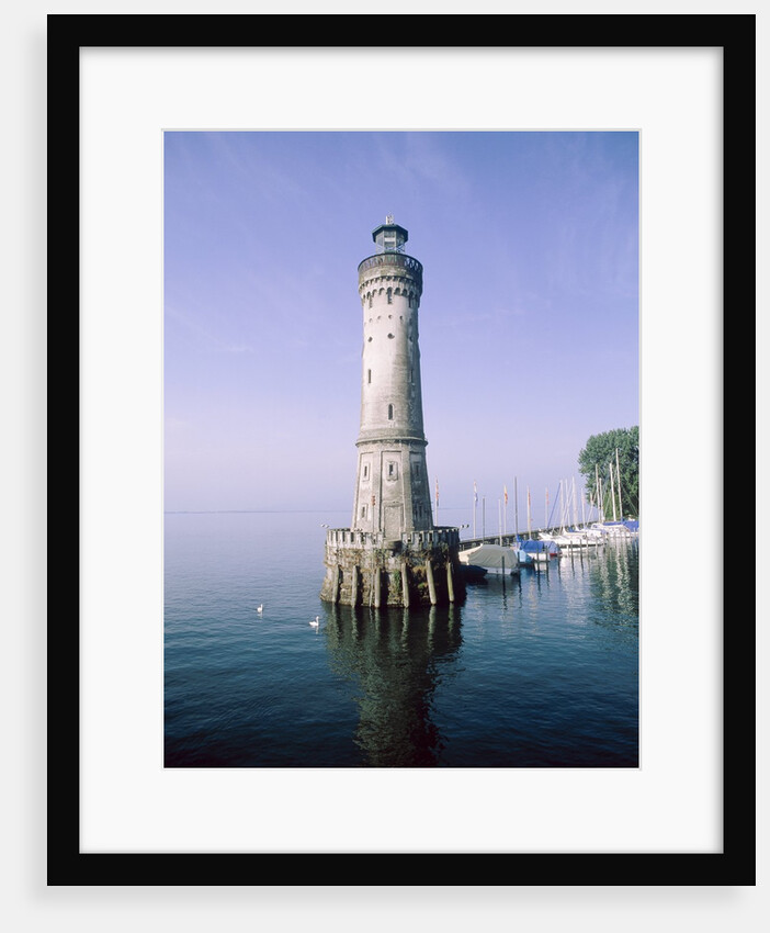 Harbour entrance with lighthouse of Lindau at the Lake Constance (Bavaria, Germany) by Anonymous