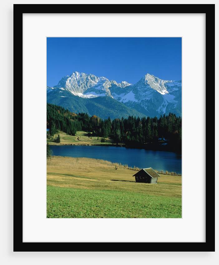 Lake 'Geroldsee' and the so called 'Karwendel' mountains by Anonymous
