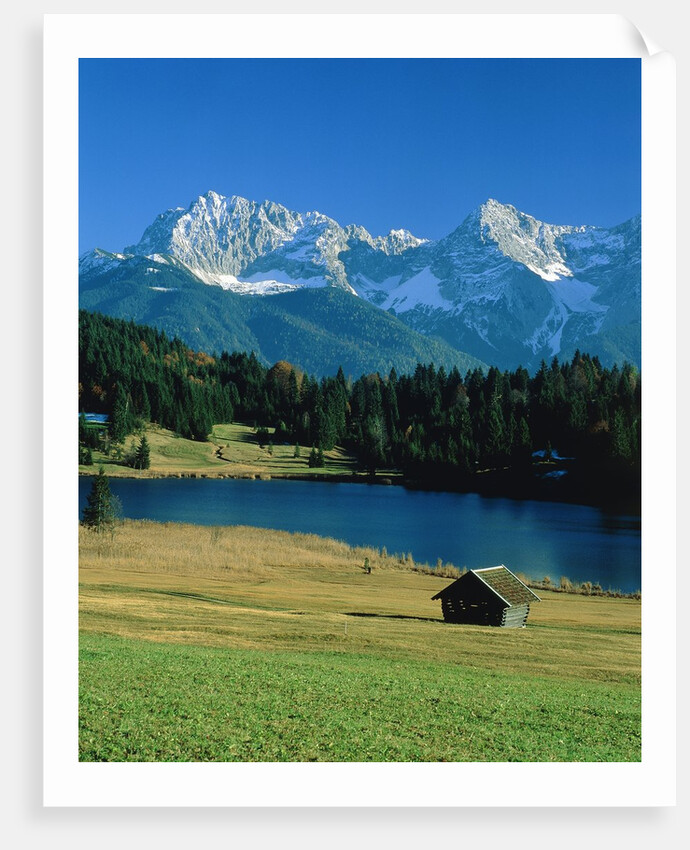 Lake 'Geroldsee' and the so called 'Karwendel' mountains by Anonymous