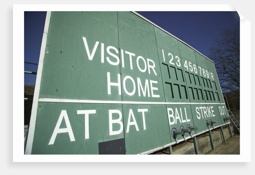 Baseball Scoreboard by Anonymous