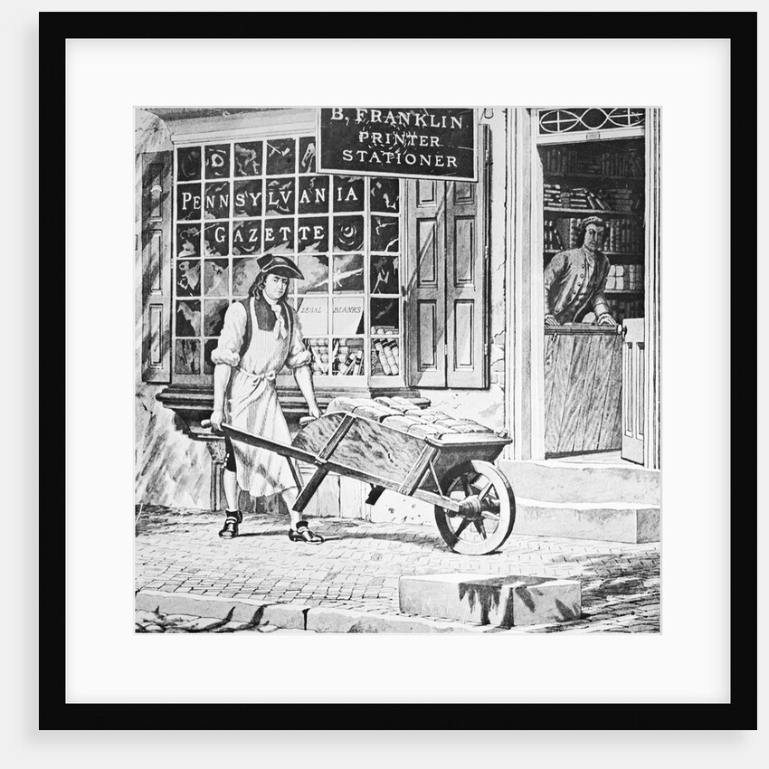 Benjamin Franklin's Printing Shop by Anonymous