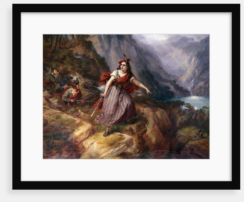 Helen MacGregor in the Conflict at the Pass of Loch Ard by Siegfried Detlev Bendixen