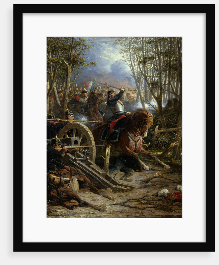 The Charge of the French Cuirassiers at Reichshof by Adolphe Yvon