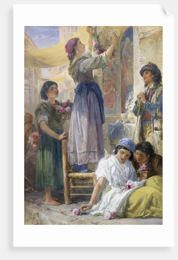 Preparing for the Festival by Francis William Topham