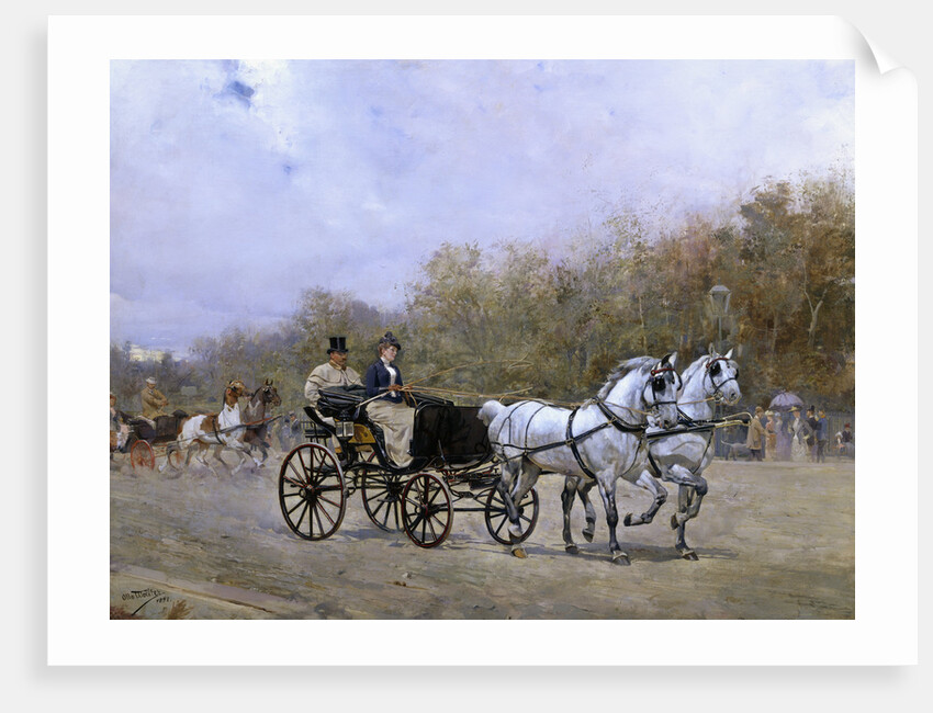 A Sunday Pleasure Outing in the Park by Ottokar Walter