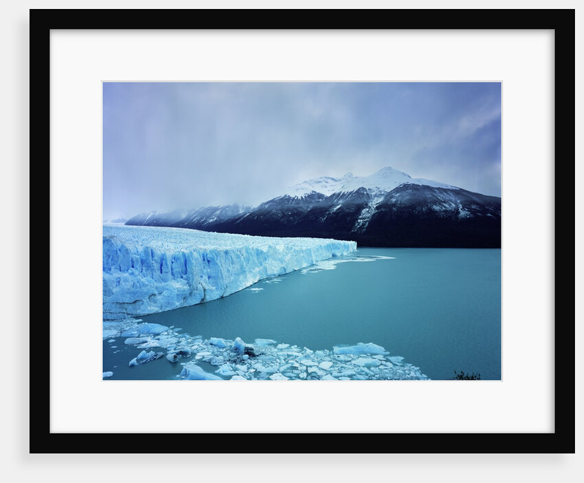 Misty Mountains Behind Glacier by Anonymous