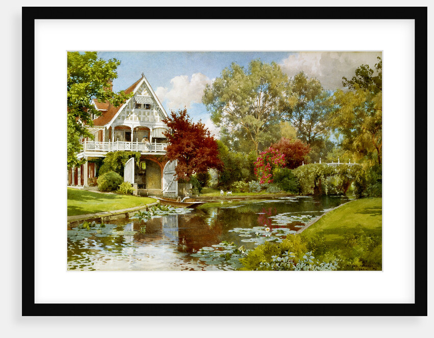 The Boathouse by Alfred William Parsons