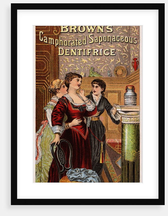 Brown's Camphorated Saponaceous Dentifrice Trade Card by Anonymous