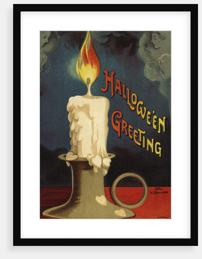 Hallowe'en Greeting Postcard by Ellen H. Clapsaddle