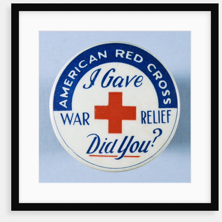 American Red Cross Button by Anonymous