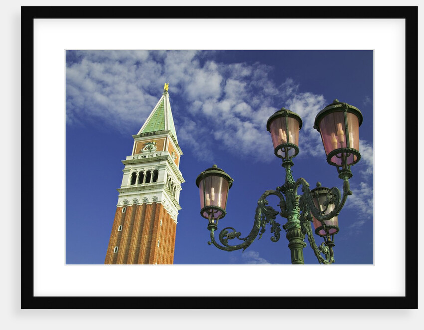 Campanile and Street Lamp by Anonymous