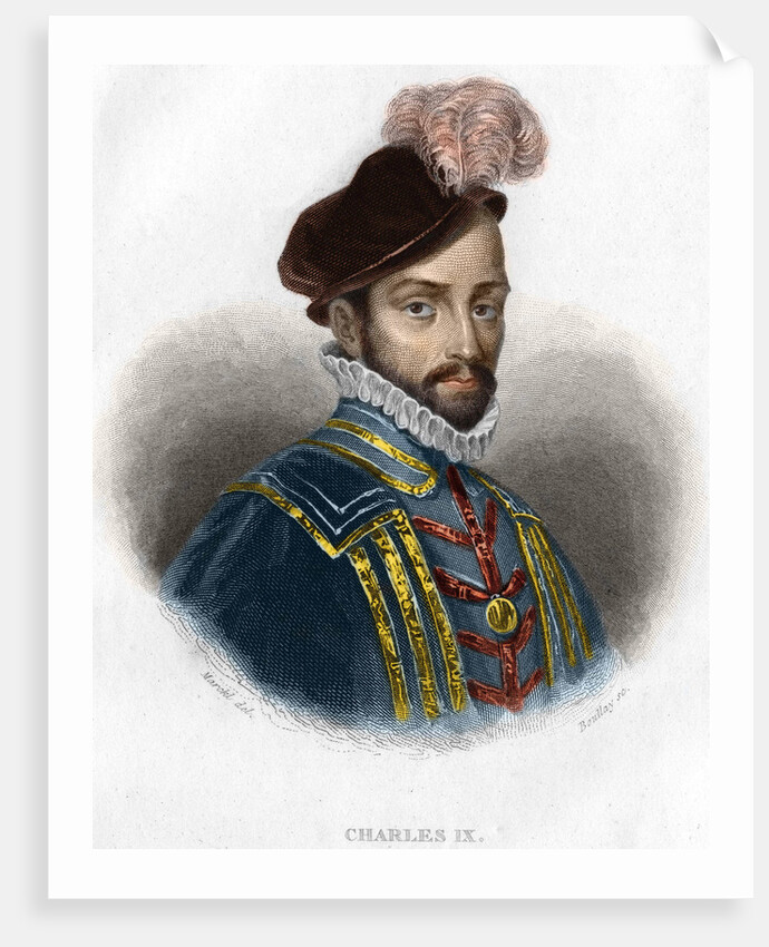 19th-Century Portrait of Charles IX, King of France by Anonymous