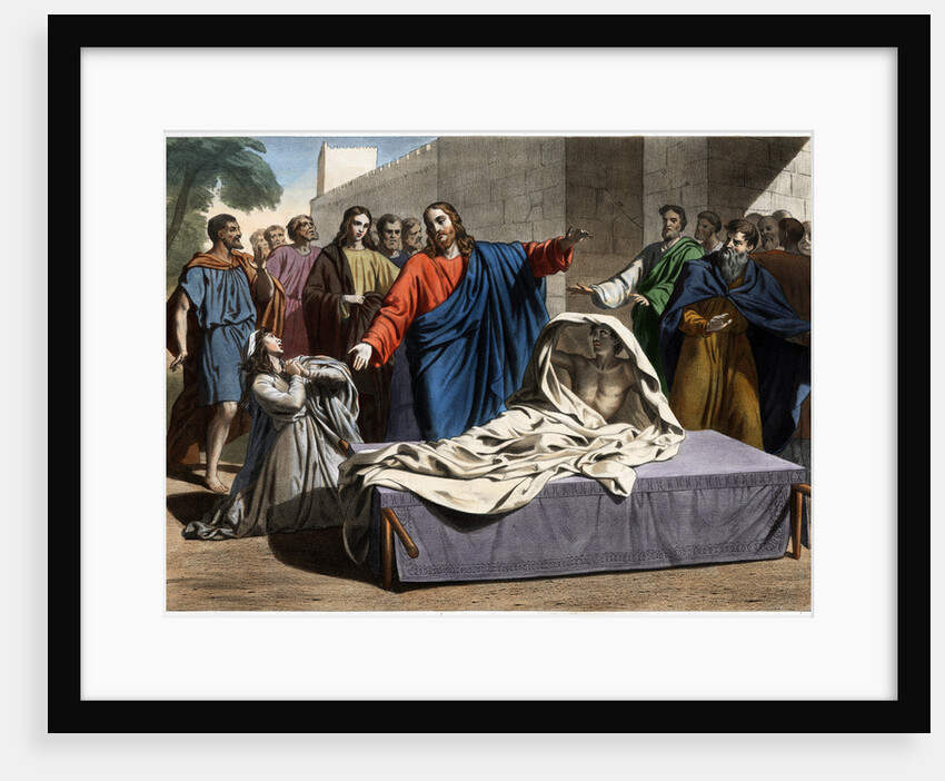The Resurrection of the Son of the Widow of Nain 19th-Century Print by Anonymous