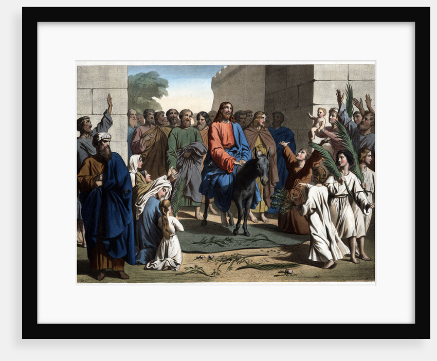The Triumphant Entry of Christ into Jerusalem 19th-Century Print by Anonymous