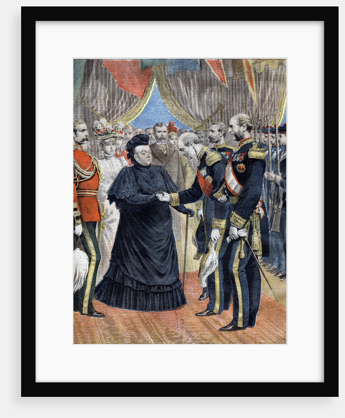 Illustration of the Arrival of Queen Victoria at Cherbourg in 1897 by Anonymous