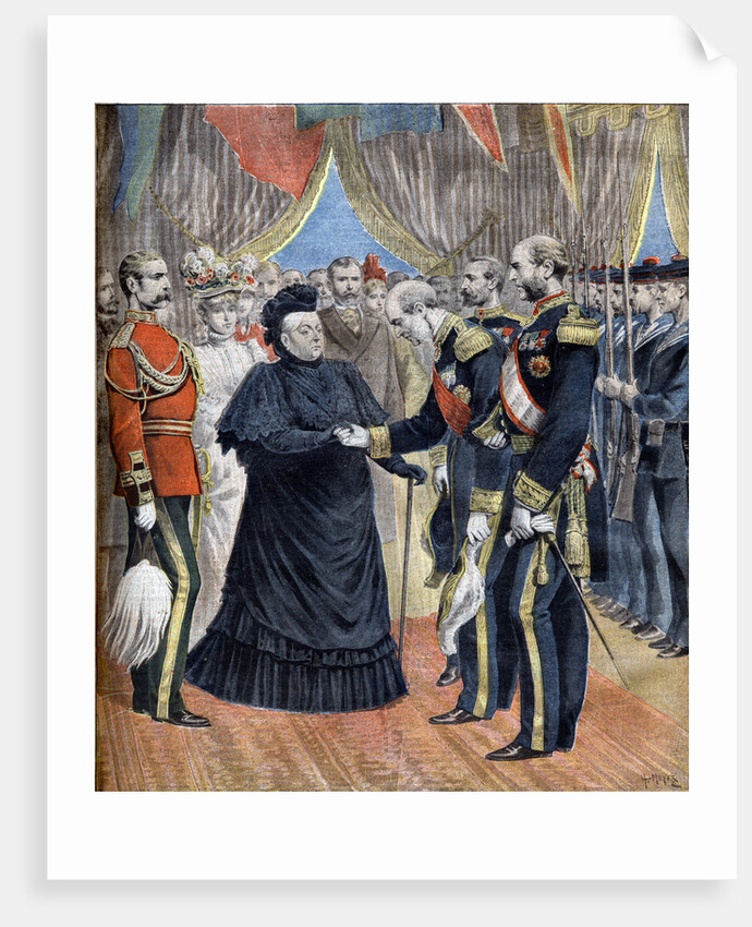 Illustration of the Arrival of Queen Victoria at Cherbourg in 1897 by Anonymous