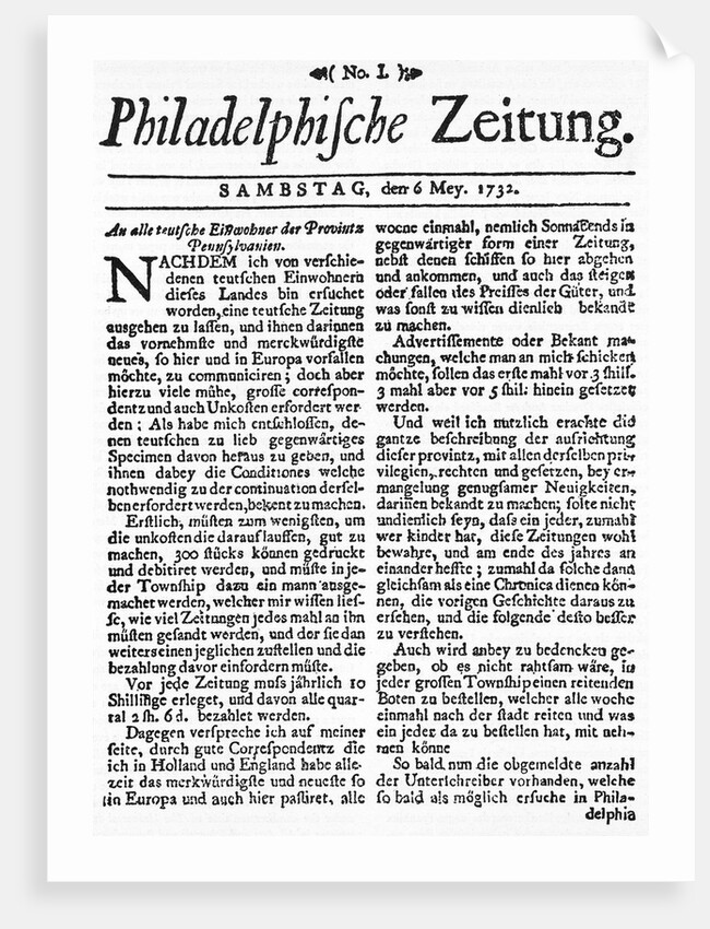 Philadelphische Zeitung by Anonymous