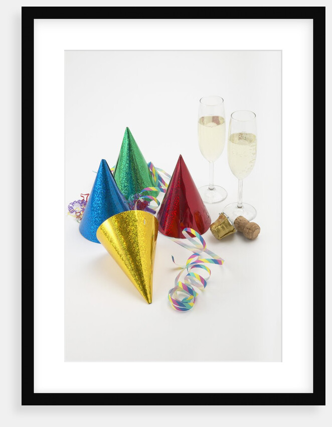 Party Hats, Streamers and Champagne by Anonymous