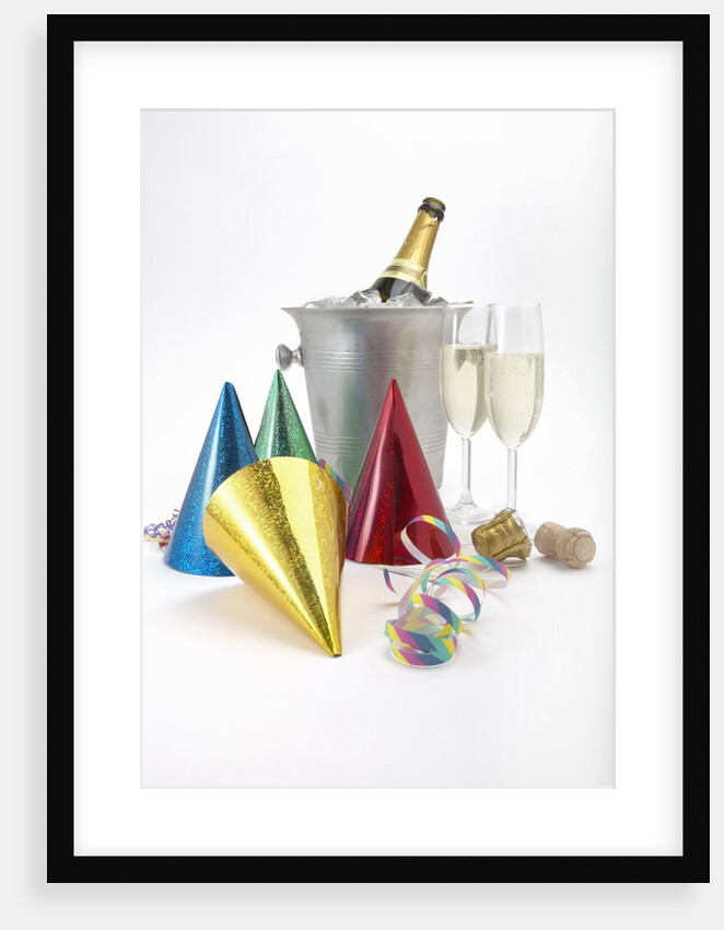 Party Hats, Streamers and Champagne by Anonymous