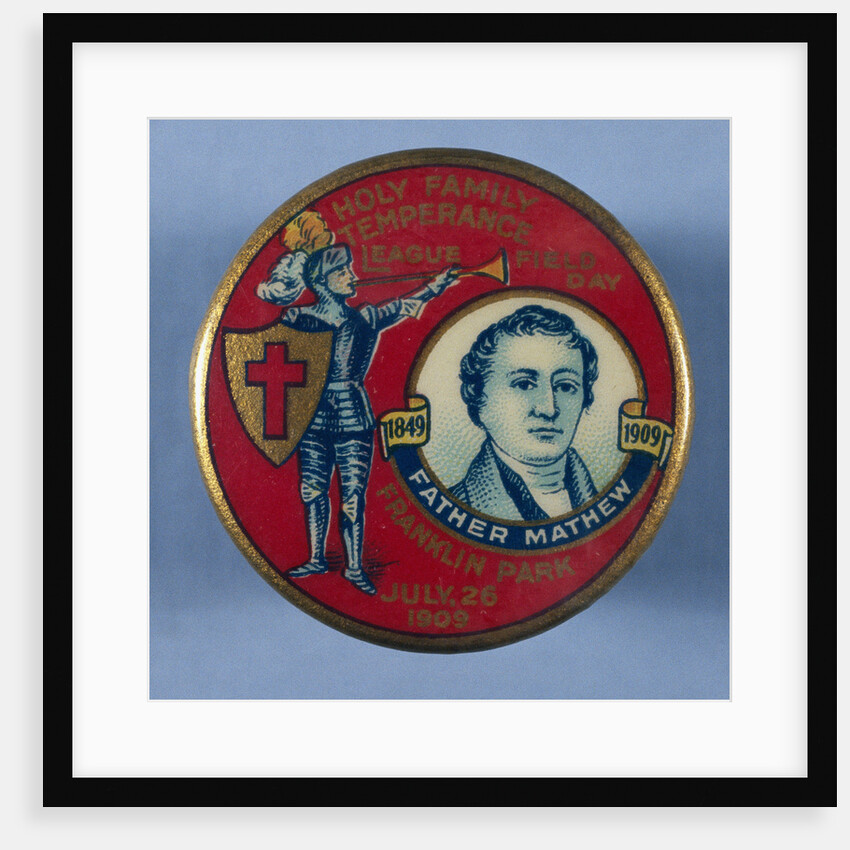 Temperance Organization Button by Anonymous