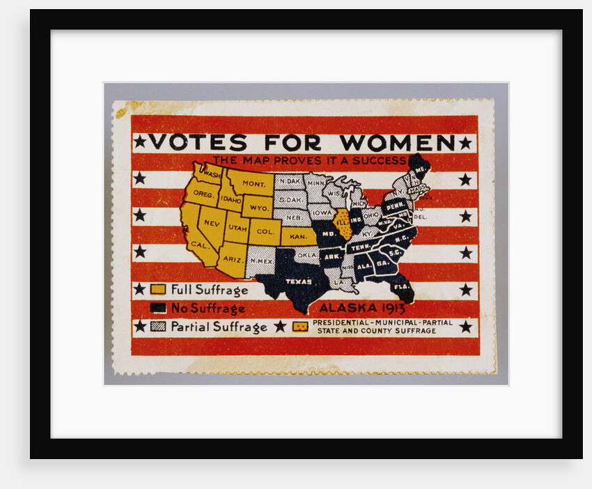 Votes for Women Stamp by Anonymous