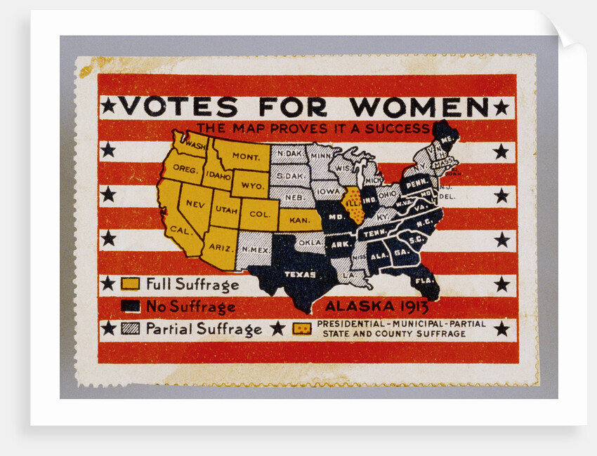 Votes for Women Stamp by Anonymous