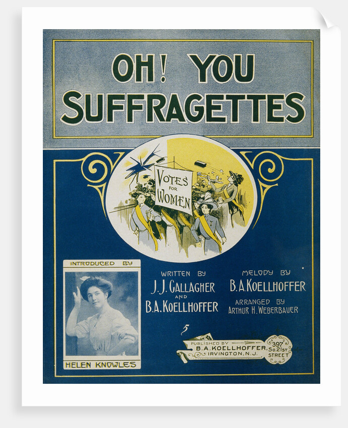 Oh! You Suffragettes Sheet Music by Anonymous