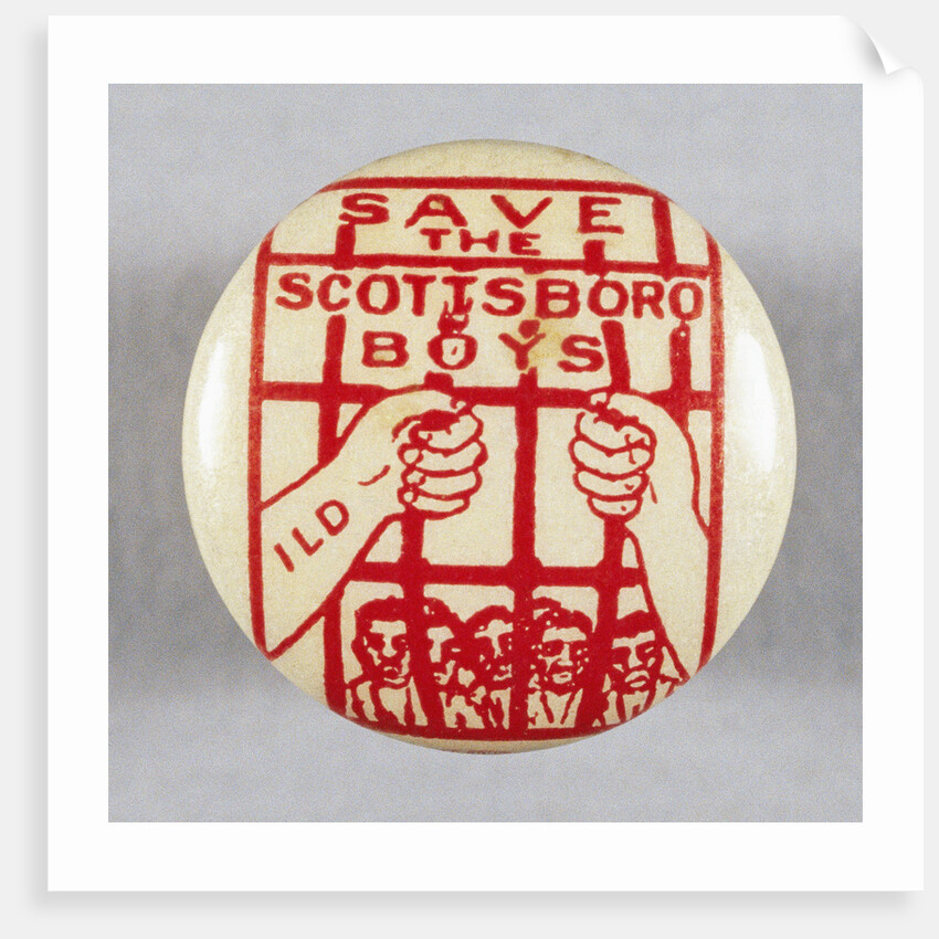 Save The Scottsboro Boys Button by Anonymous
