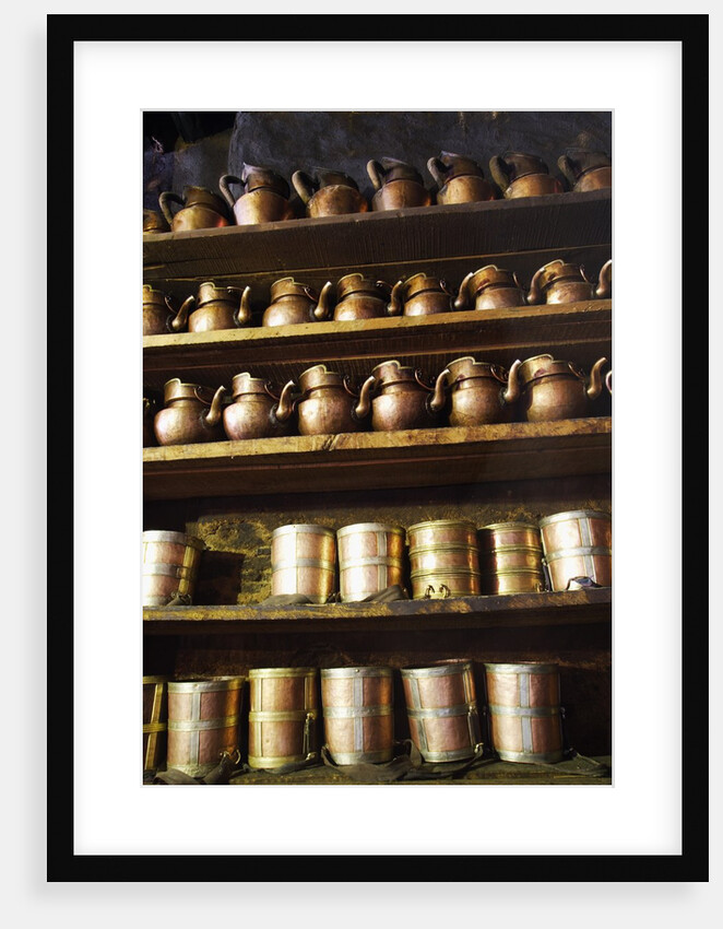 Vessels at Drepung Temple by Anonymous