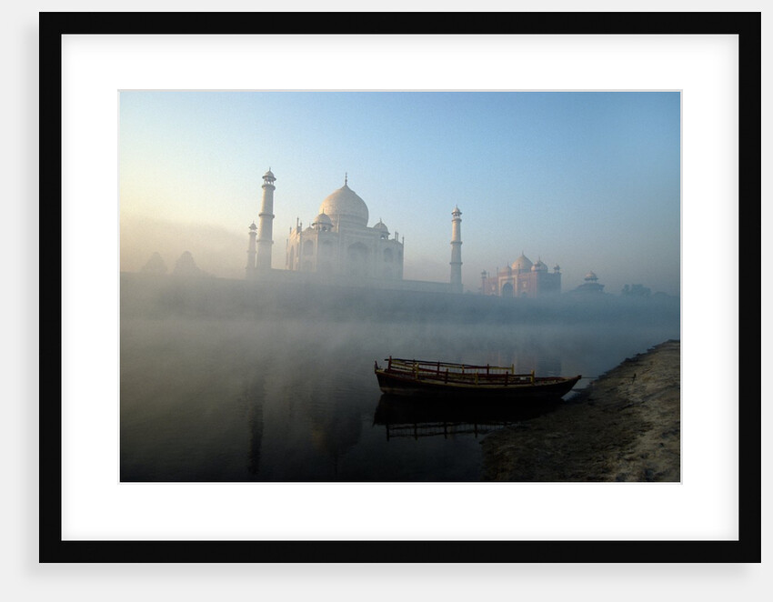 Landscape view of The Taj Mahal, Agra, Uttar Pradesh, India by Anonymous