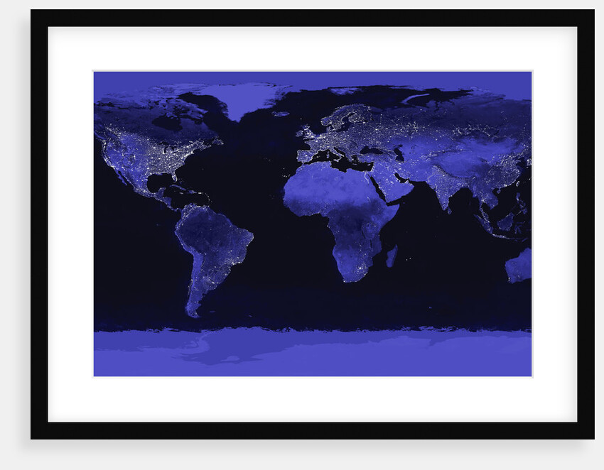 Earth at Night by Anonymous