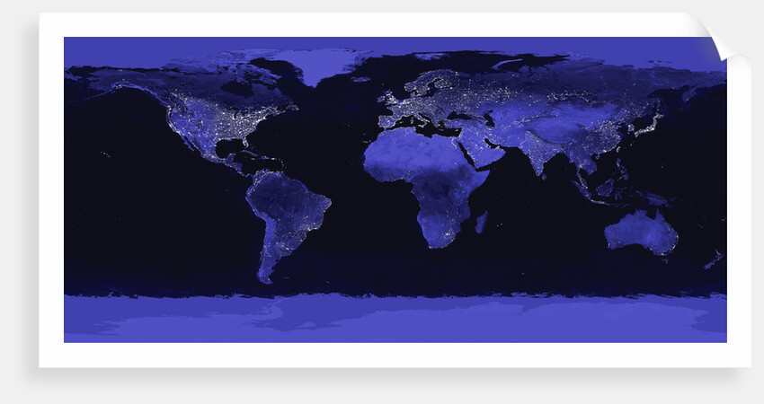 Earth at Night by Anonymous