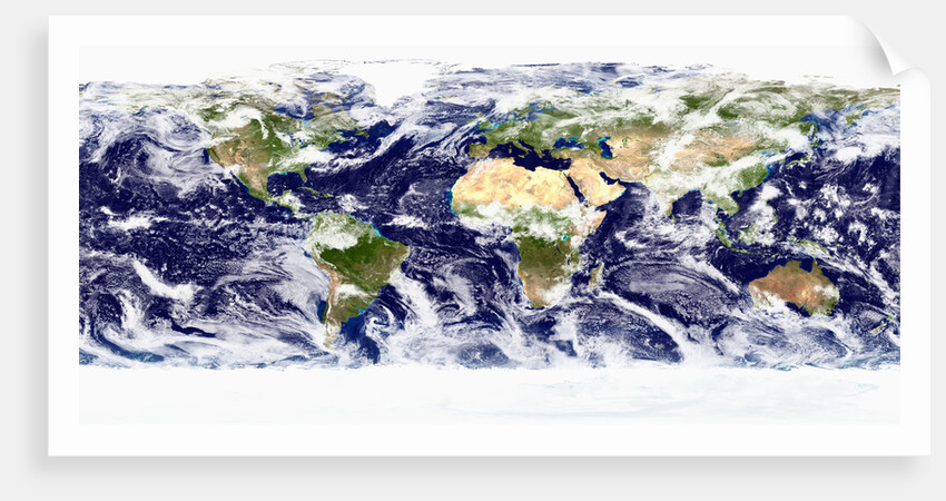 Earth with Clouds by Anonymous