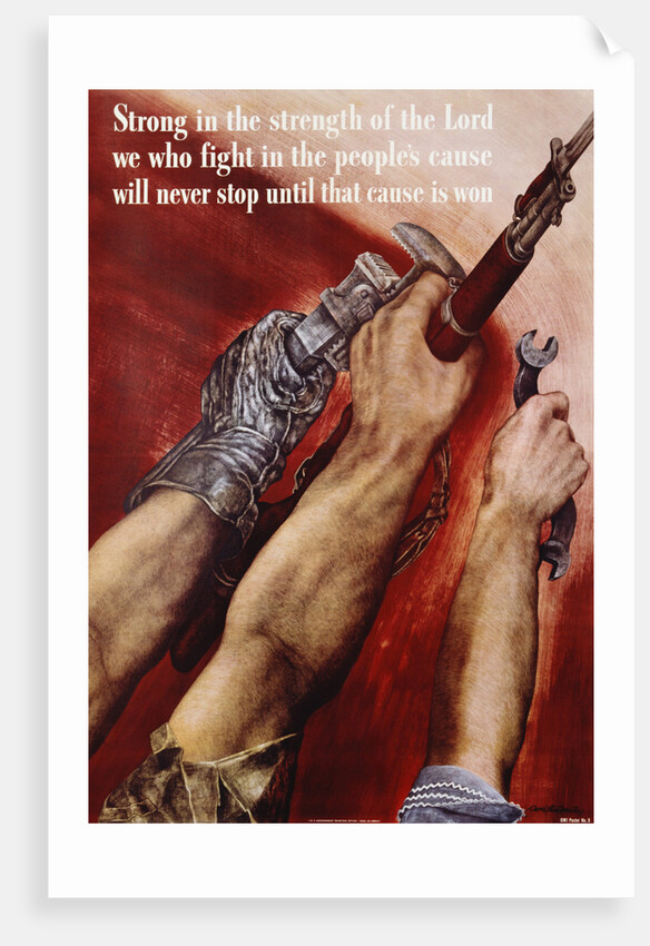 Strong in the Strength of the Lord Poster by David Stone Martin