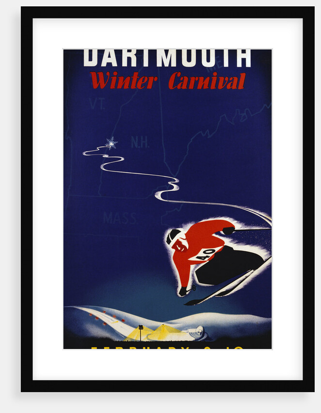 Dartmouth Winter Carnival Poster by John Ryland Scotford