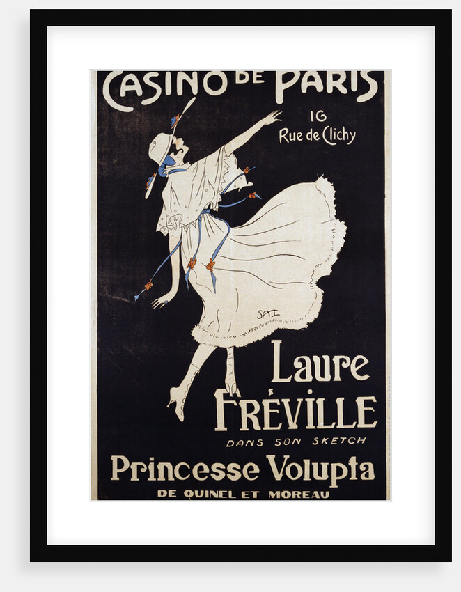 Casino de Paris Laure Freville Poster by Anonymous