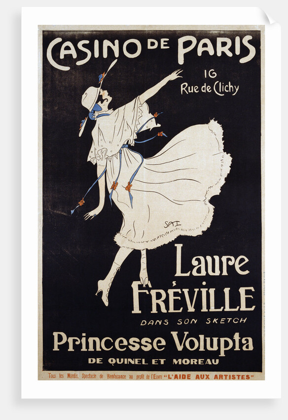 Casino de Paris Laure Freville Poster by Anonymous