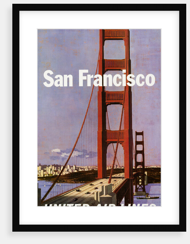 San Francisco United Airlines Poster by Stan Galli