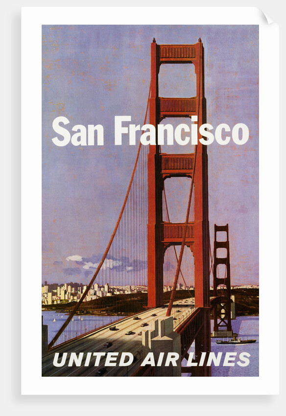 San Francisco United Airlines Poster by Stan Galli