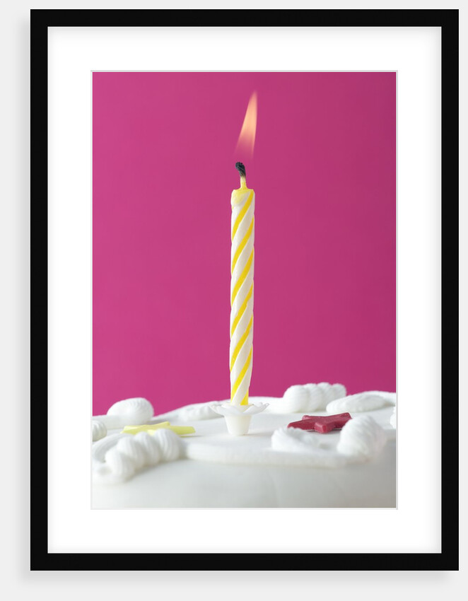 Illuminated Birthday Candle by Anonymous