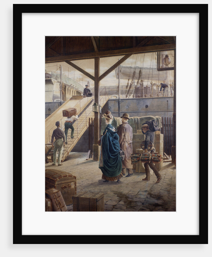 Boarding the Ship for New York by Louis Auguste Loustaunau