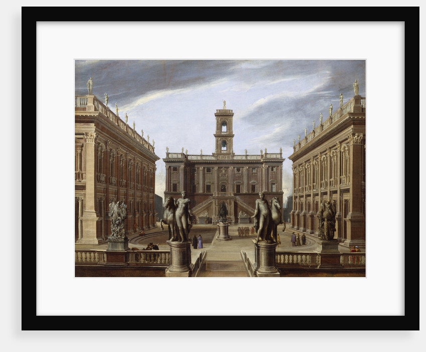 Capriccio of an Italian Palace by Pietro Francesco Garoli
