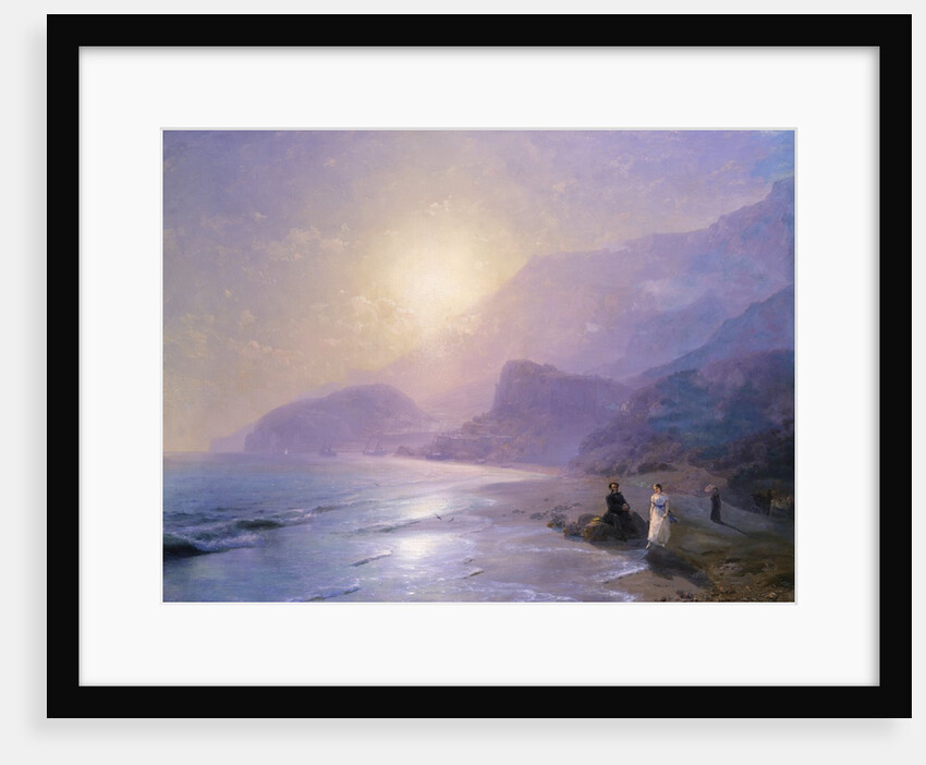 Pushkin at the Water's Edge by Ivan Aivazovsky