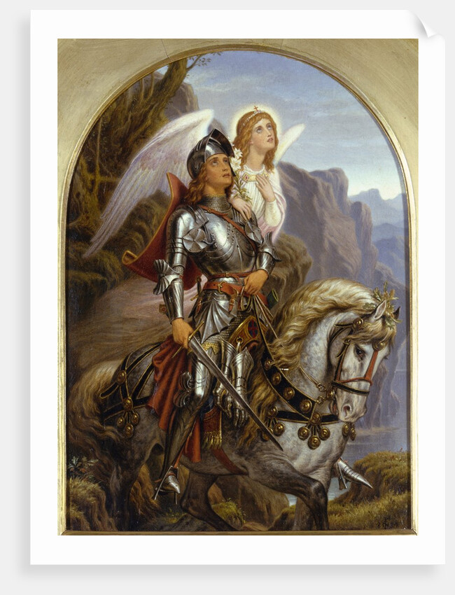 Sir Galahad and His Angel by Noel Paton