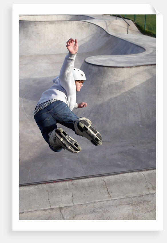 Inline Skater at Skate Park by Anonymous